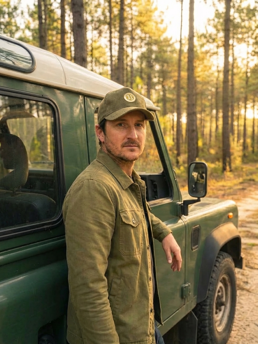 Casquette 33 velours kaki – Image 2