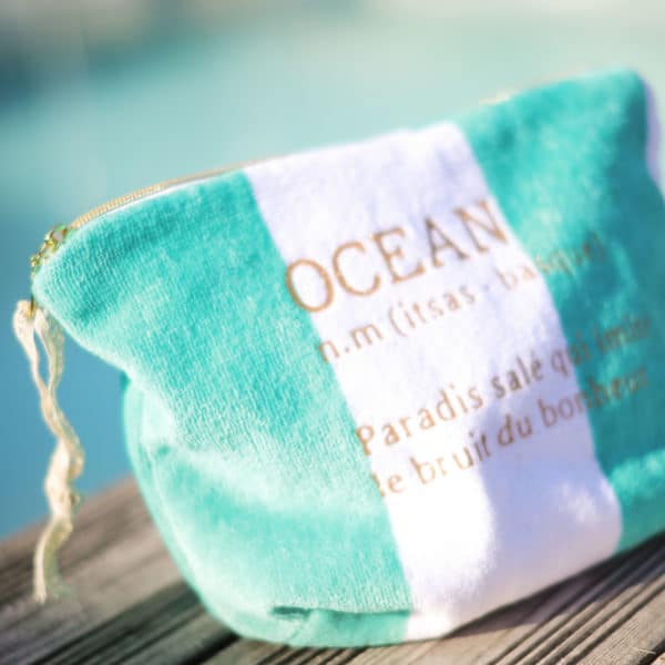 Trousse Éponge Ocean turquoise