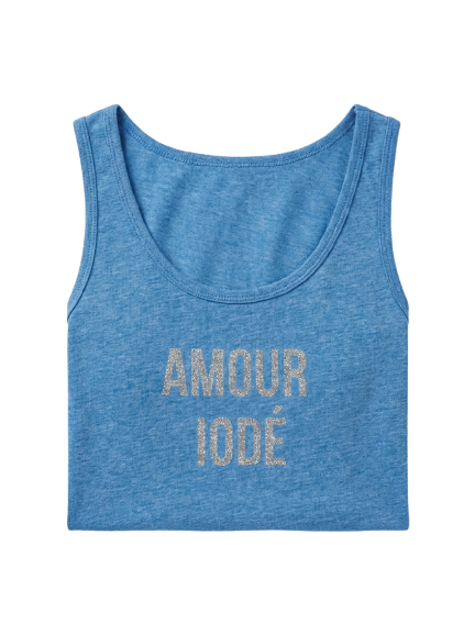 Debardeur Amour Iodé bleu