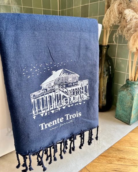 Fouta éponge Cabane marine