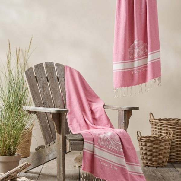 Fouta Cabane rose