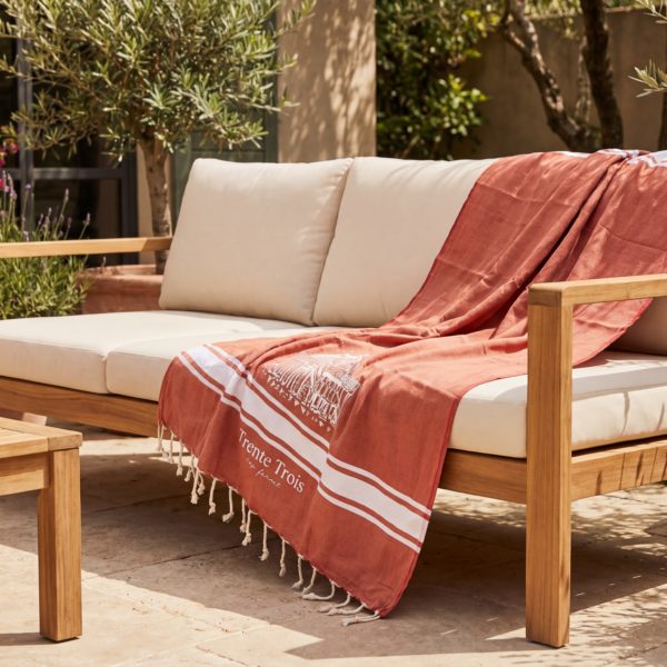 Fouta Cabane terracota