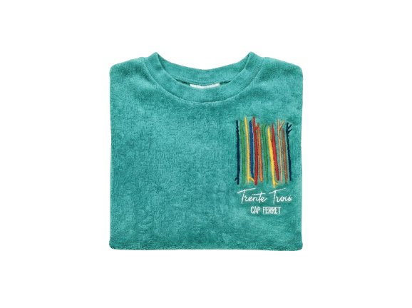 Tee-shirt éponge Surf turquoise