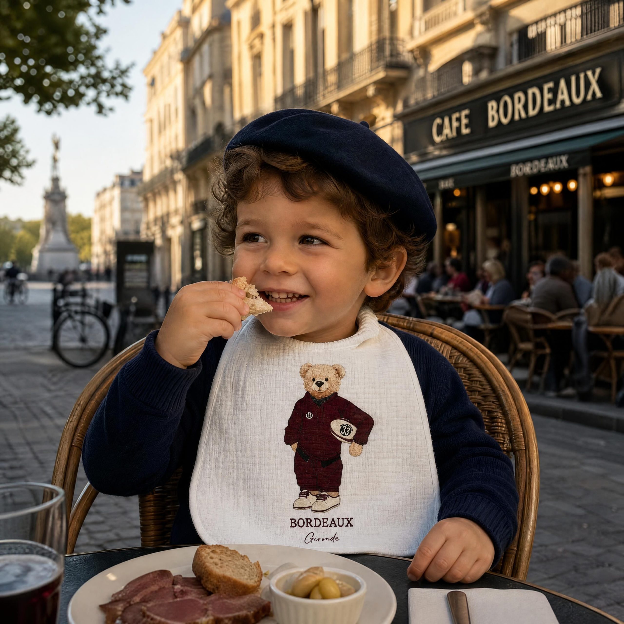 Bavoir Bordeaux – Image 2