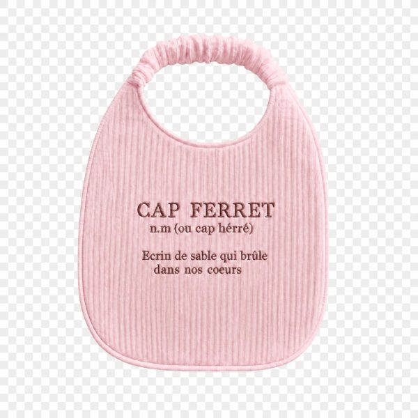 Bavoir Cap Ferret rose